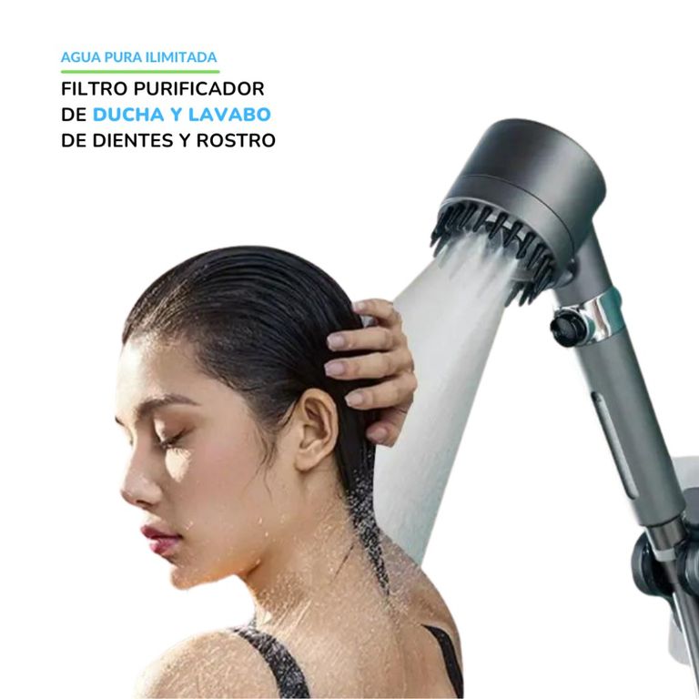 Filtro Purificador de Agua WaterPro 20 Etapas para Ducha y Lavabo