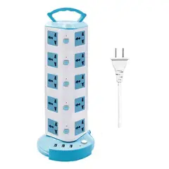 GENERICO - Torre Vertical Multiconexión 5 Niveles con 3 Puertos USB 220V
