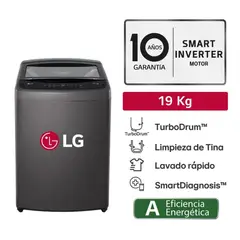 LG - Lavadora 19 Kg Turbodrum Carga Superior WT19BVTB Negro Claro