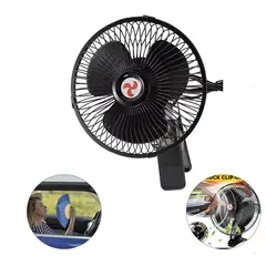 GENERICO - Ventilador Portátil con Clip Ajustable para vehículos -Negro