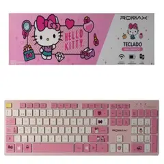 ROMAX - Teclado Inalambrico Rosado -