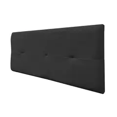MUEBLES MACRUMO - Cabecera Aérea Reforzada Brisa con tela antifluida de King color Negro