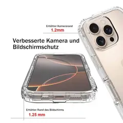 CASE - 360 3 EN 1 Clear Para Iphone 16 Pro Max