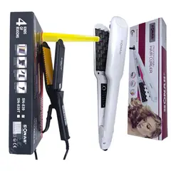 OEM - SONAR Combo 2 en 1: Alisadora y Rizador Eléctrico para Cabello