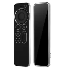 GENERICO - Funda Transparente de Silicona para Control de Apple TV 2021 - NEGRO