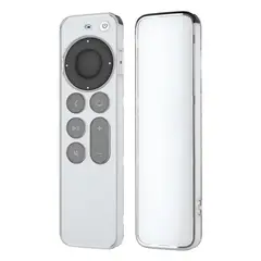 GENERICO - Funda Transparente de Silicona para Control de Apple TV 2021 - Blanco