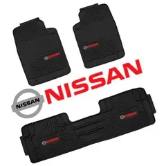 GENERICO - Piso De Jebe PVC Universal 3 Piezas Auto Camioneta Nissan