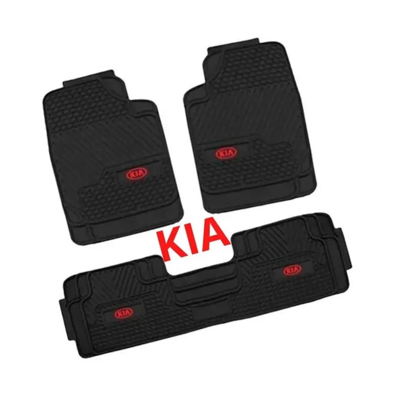 Piso De Jebe PVC Universal 3 Piezas Auto Camioneta Kia