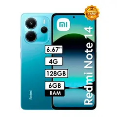 XIAOMI - Celular Redmi Note 14 4G 6GB RAM/ 128GB Azul