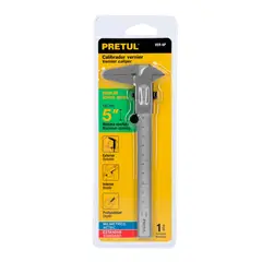 PRETUL - Calibrador vernier escolar 5", acero, std y mm, - 21454