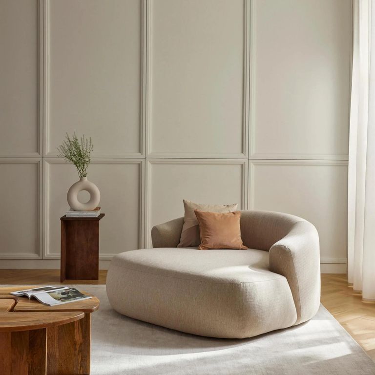Sillón de salón Valentina Beige Decoban Hogar