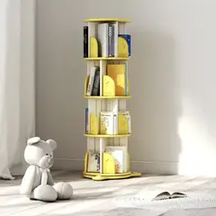 GENERICO - Librero giratorio 360° para niños amarillo