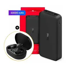 XIAOMI - Powerbank 20000mAh 18W + Audifonos Inalambricos TWS