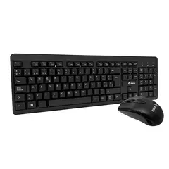 TEROS - KIT Teclado + Mouse Inalámbrico TE-4061N 24GHz receptor USB negro
