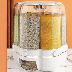 GENERICO - DISPENSADOR GIRATORIO DE MENESTRAS CEREALES Y ARROZ 9KG