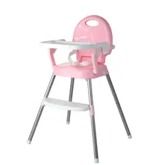 GENERICO - Silla de comer multifuncional 3 en 1 rosado plegable y liviana hasta 25 kilos