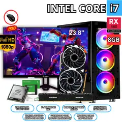 INTEL - PC GAMER CORE I7 16GB RAMSSD 1TB TARJETA DE VIDEO 8GB MONITOR 24