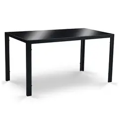 NOVAHUS - Mesa de Comedor Vidrio Negro 150x80x75cm