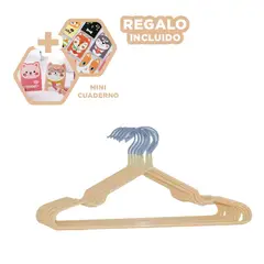 RYBIU IMPORT - Colgadores Practico de Ropa en Crema Y+Regalo Agendita