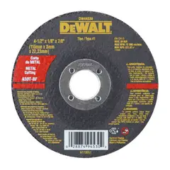 DEWALT - Disco Abrasivo Corte Metal 4-1 / 2" x 1 / 8" (3.2 mm) - Pack 50 unid