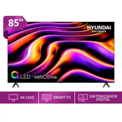 HYUNDAI - Televisor QLED 85" 4K UHD webOS HYLED8502QW4KM