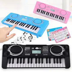 GENERICO - MINI PIANO ELECTRONICO PARA NIÑAS COLOR ROSA 37 TECLAS