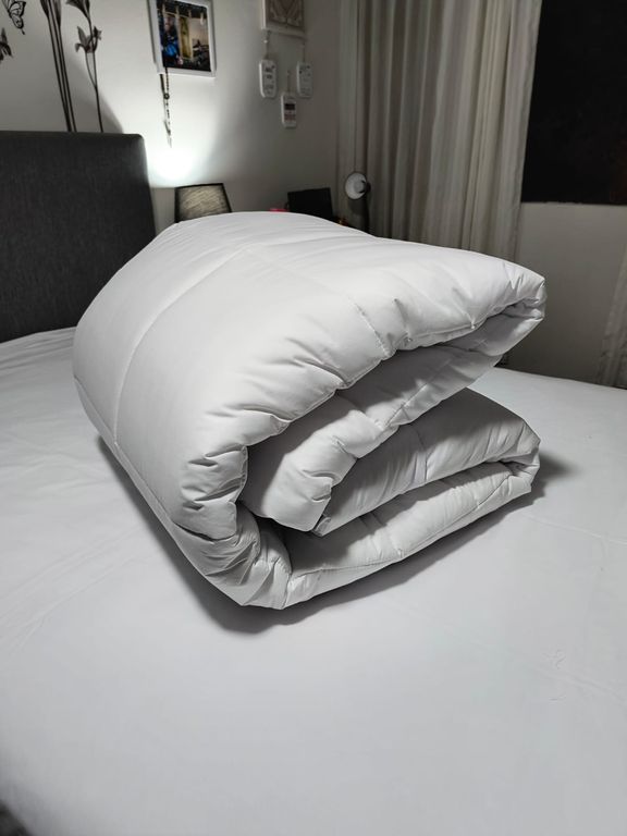 Pack Duvet con Plumón King Blanco Algodón Peruano ¡Hipoalergénico