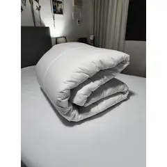 AMADEUS HOME - Pack Duvet con Plumón King Blanco Algodón Peruano ¡Hipoalergénico