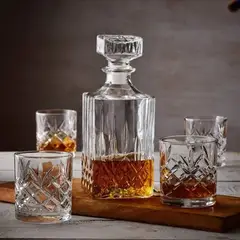 GENERICO - SET BOTELLA DE WHISKY CON VASOS