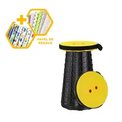 GENERICO - Pack9 Asiento para Piscinas en Amarillo Y+Papel de Regalo