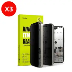 SHIELD - Pack x3 Mica Protector de Pantalla Vidrio Antiespía para Motorola Edge 40 Neo