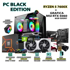 RYZEN - Computadora Gamer Pro 5 7600X RAM 32GB DDR5 SSD 1TB GRAFICA RTX 5060 8GB