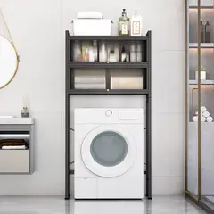 GENERICO - ORGANIZADOR DE LAVANDERIA 2 NIVELES NEGRO