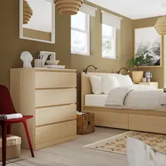 PELIKANO - Comoda Melamina Dunna Oris 4 cajones 80cm