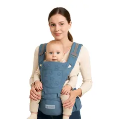 CERDITA - Canguro ergonómico Celeste multifuncional para Bebé