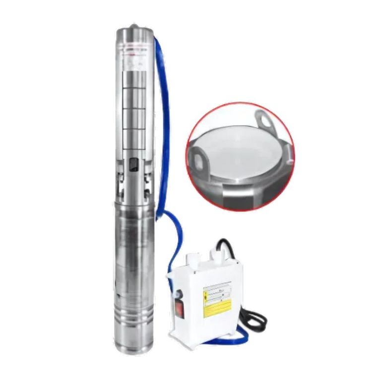 Bomba Sumergible para Pozo 4pulg SDM 220V 20HP 15KW ACERO INOX 1FASE