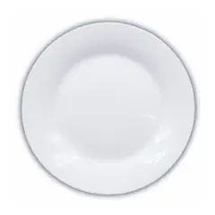 INSPIRA - Set 2 Platos de Cerámica Blanco Acabado Brilloso