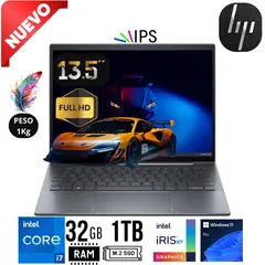 HP - LAPTOP Dragonfly G4 core i7 1355U 135 FHD RAM 32GB SSD 1TB W11 PRO