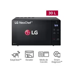 LG - Horno Microondas 30L MH7032JAS Negro