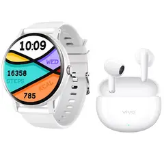 VIVO - Audífonos ViVO Tws Air 3 B Bluetooth 5.4 y Fit Pro reloj inteligente W
