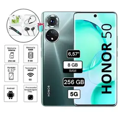 HONOR - Celular 50 8GB RAM 256 GB camara principal 108 MP 6.57" color verde