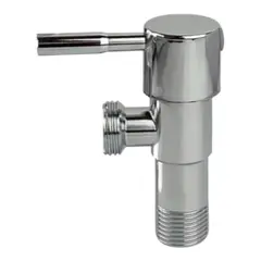 APACHE - Válvula Angular Cromado para conectar bidé o tubo de abasto inodoro