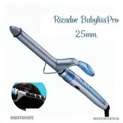 Babyliss Pro - Rizador de Cabello Babyliss Pro Nano Titanium 25 mm BABNT100SPE