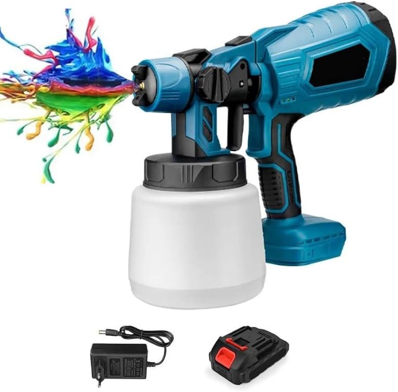 Pistola de Pintar 21V Sin Cable para Paredes Muebles y Más