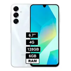 SAMSUNG - CELULAR GALAXY A16 4G 6GB 128GB - BLANCO