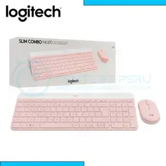 LOGITECH - Teclado Logitech Mouse MK470 Wireless Slim Usb Rose