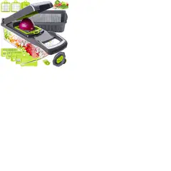 GENERICO - PICADOR DE VERDURAS MULTIFUNCIONAL 14 EN 1 + 2 APLASTADOR AJOS