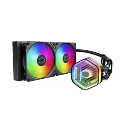 COOLER MASTER - Liquid 240 Atmos Black - Refrigeración Líquida Cpu, Alto Rendimiento Y Diseñ