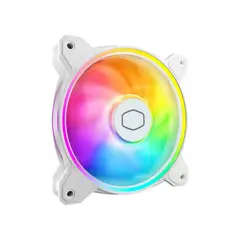 COOLER MASTER - Mf120 Halo 2, Ventilador De 120Mm Blanco Con Rgb Y Alto Flujo De Aire