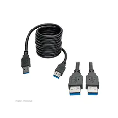 TRIPP LITE - Cable Usb 3.0 Tripp-Lite De 1.83 M, Superspeed, A/A, Color Negro Para Rápida Conexión.